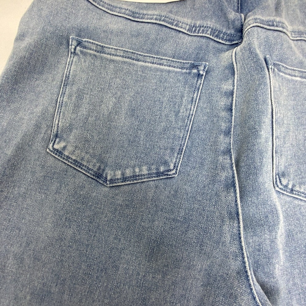 Soft Surroundings Light Wash Ankle Legging Jeans Blue Pull On Size M 10-12 - Picture 6 of 12